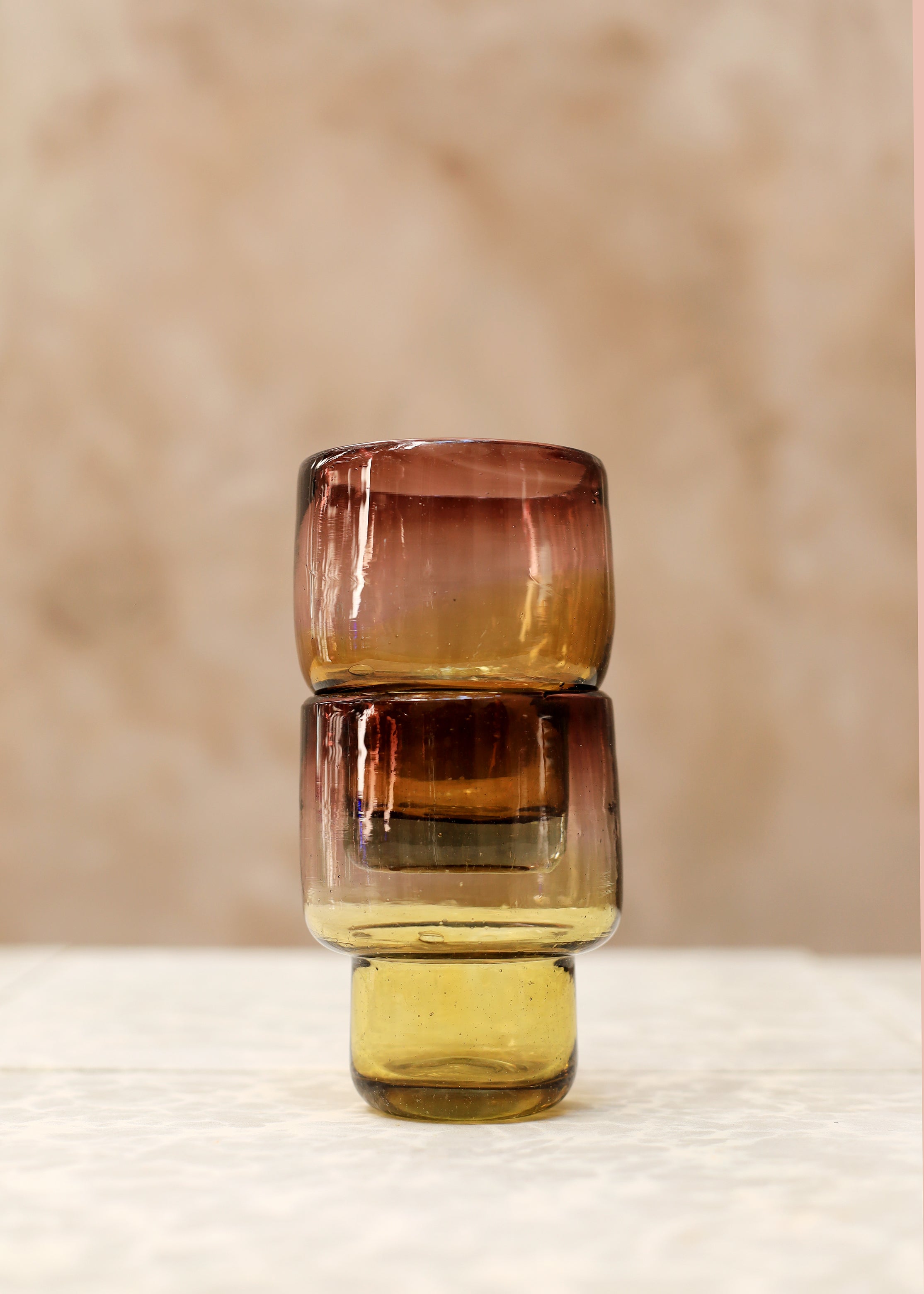 Ombré Stacking Glass Tumbler - Dawn - 10 ounces - 300 ml