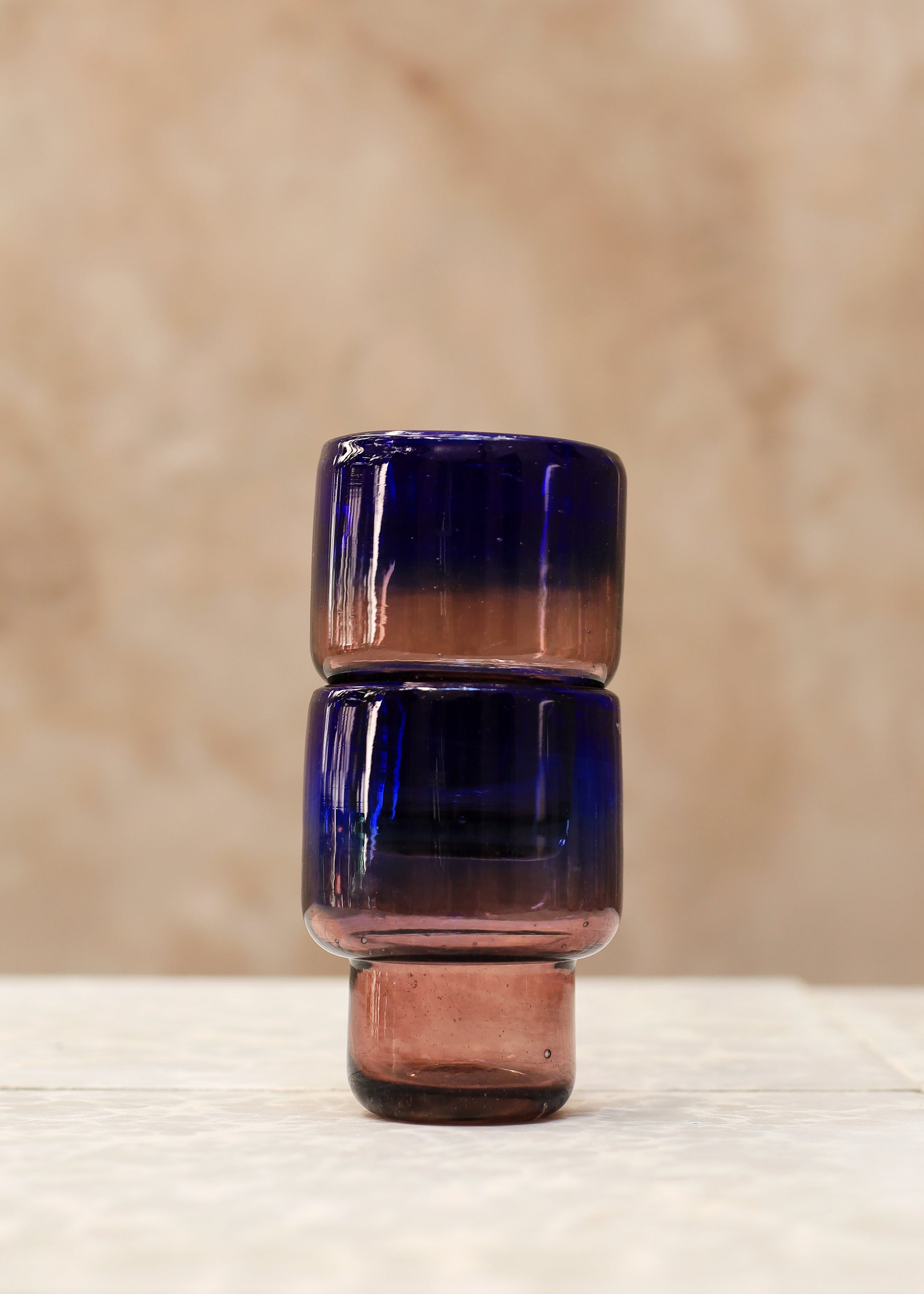 Ombré Stacking Glass Tumbler - Dusk - 10 ounces - 300 ml