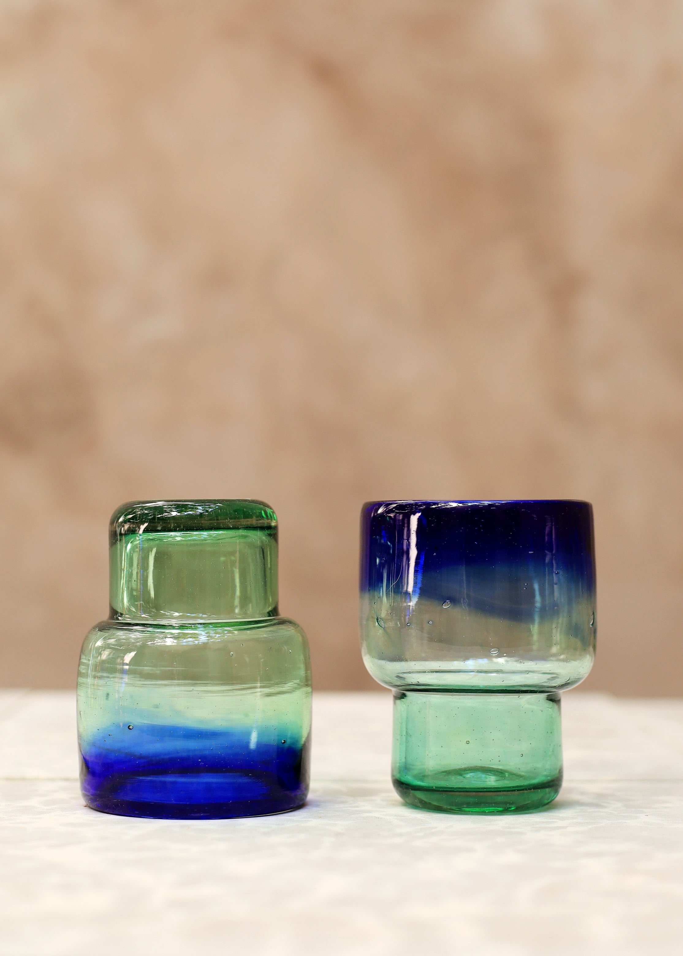 Ombré Stacking Glass Tumbler - Surf - 10 ounces - 300 ml