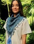 Indigenous - Maya Made - Hand Woven Cotton Scarf - Waves