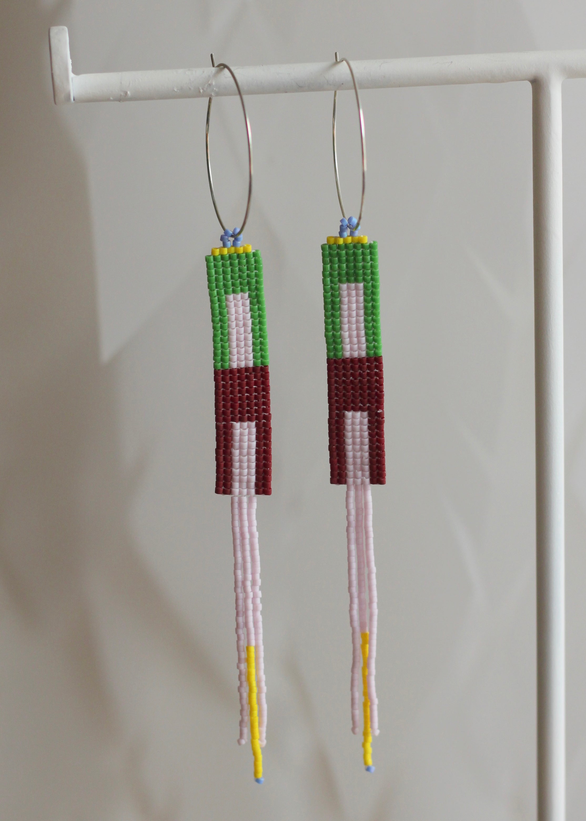 ēska askī x LUZ Collection - Native American Hand Beaded Earrings
