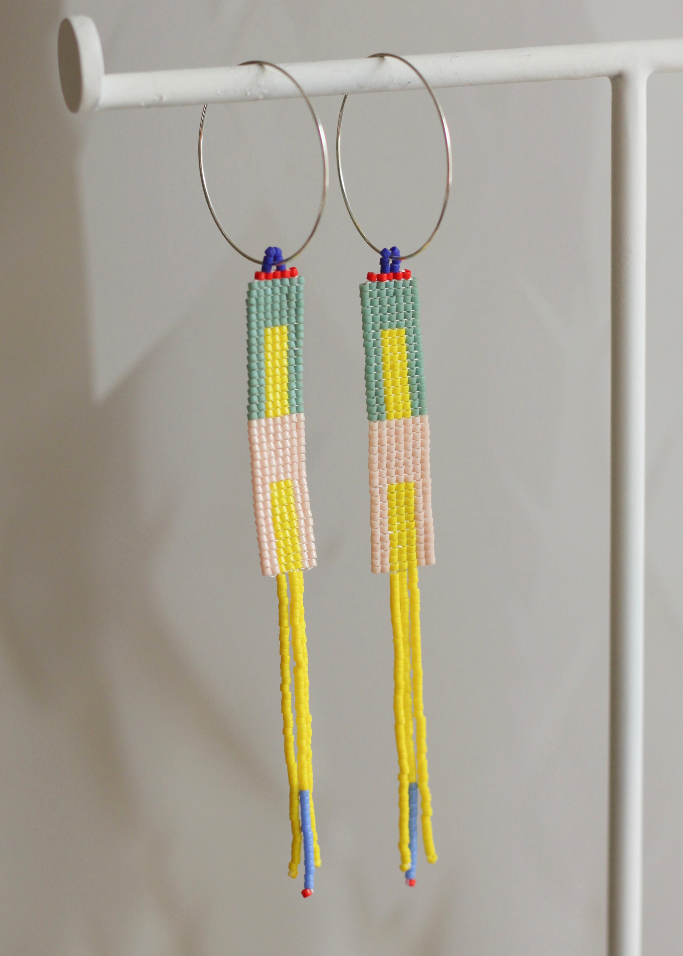 ēska askī x LUZ Collection - Native American Hand Beaded Earrings