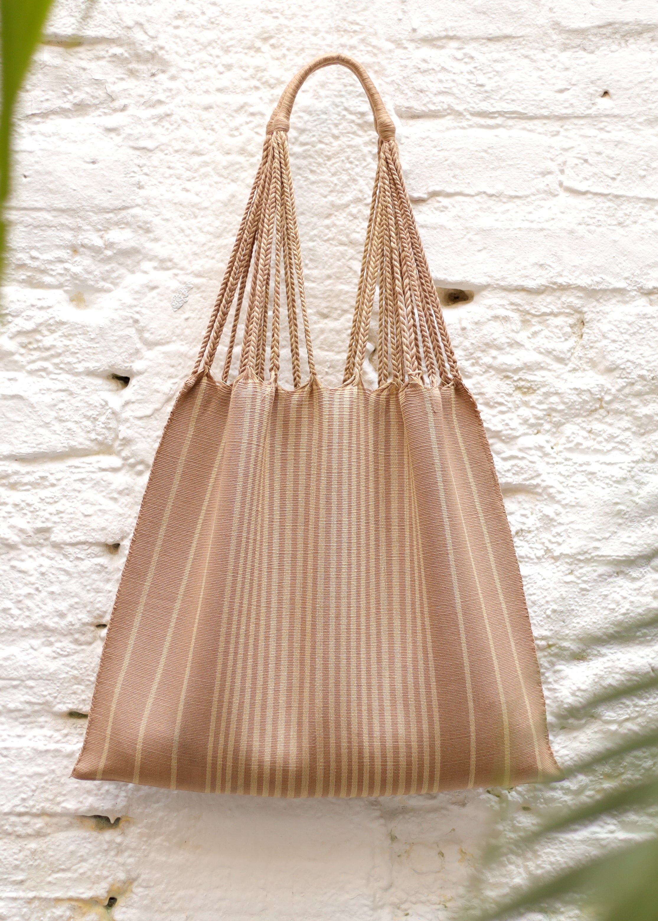 Hand Woven - Las Rayas Tote - Dune