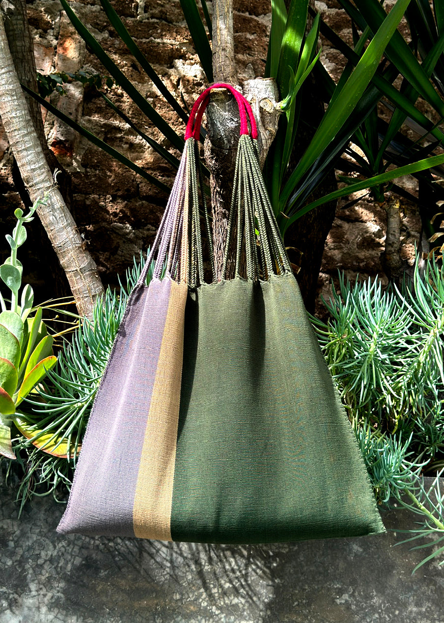 Las Rayas Tote - Verde / Heather