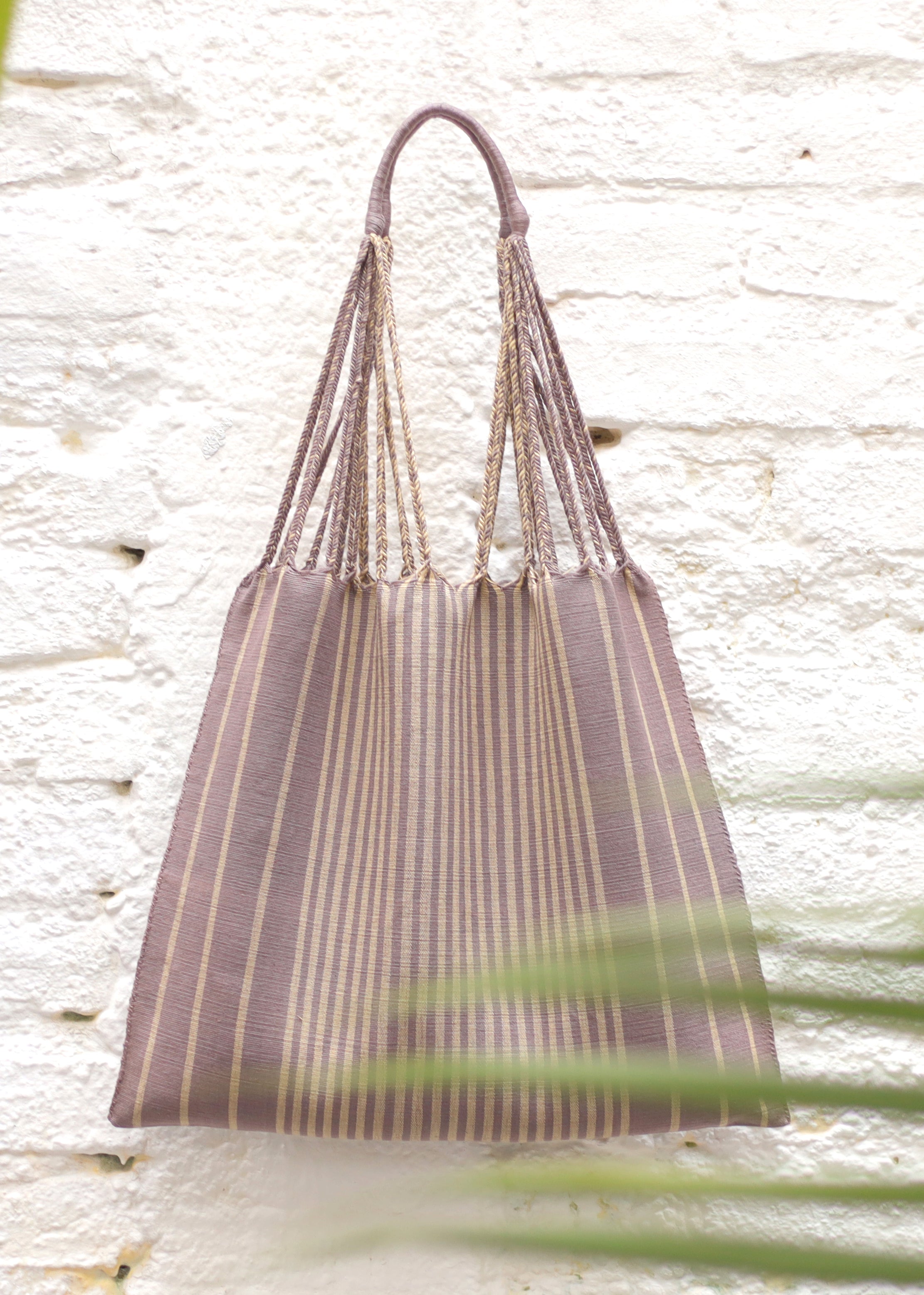 Hand Woven - Las Rayas Tote - Heather