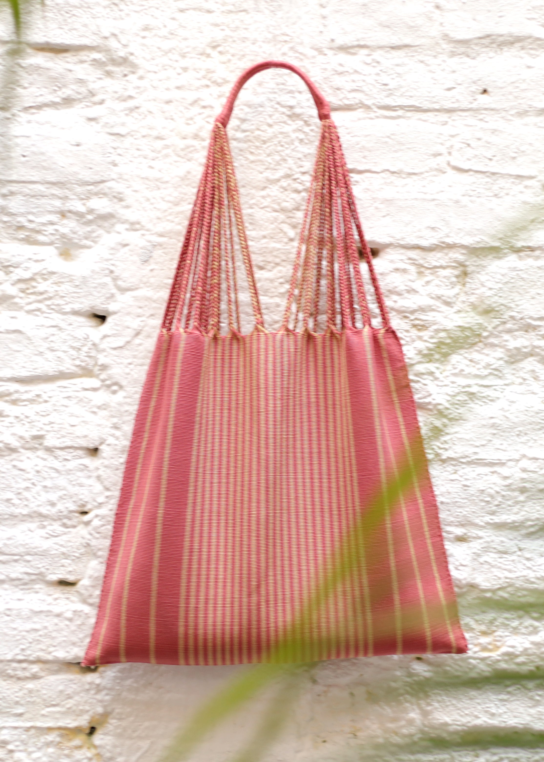 Hand Woven - Las Rayas Tote - Terra-cotta