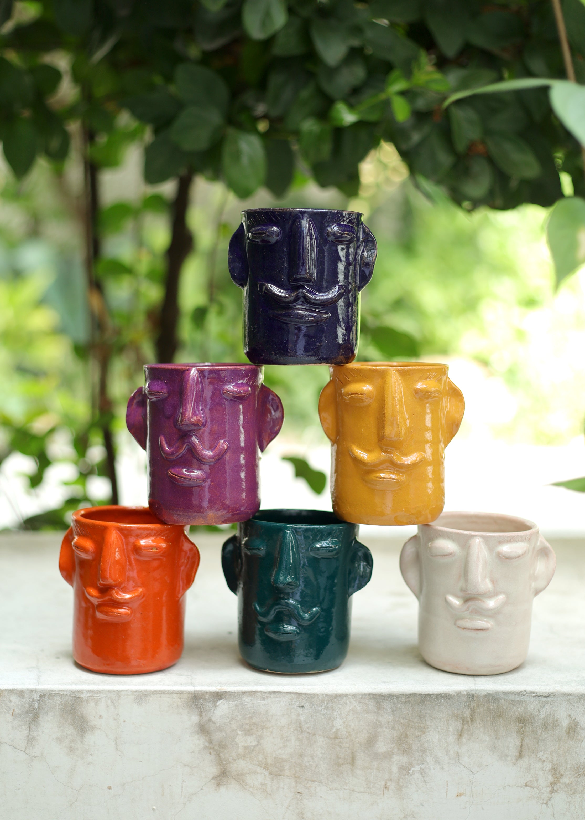 Manny Mug - White - 10 Ounce Coffee Cup - Made in Oaxaca