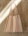 Hand Woven - Las Rayas Tote - K'un-tzoh- Light Pink