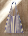 Hand Woven - Las Rayas Tote - busu'l - Violet Stripe