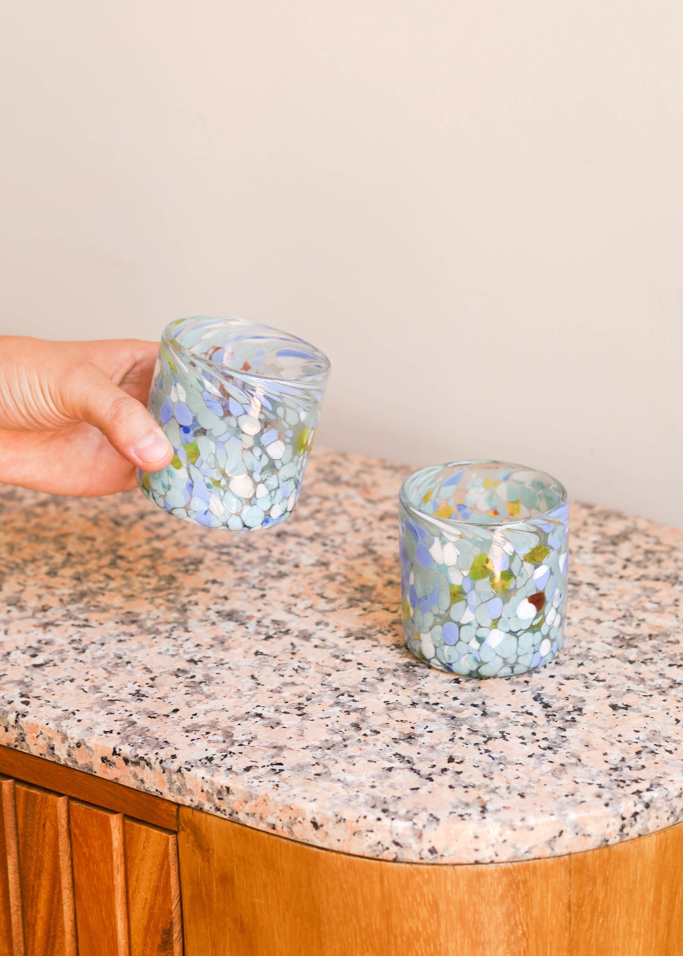 Eggshell Glass Tumbler - 8 ounces - 250 ml