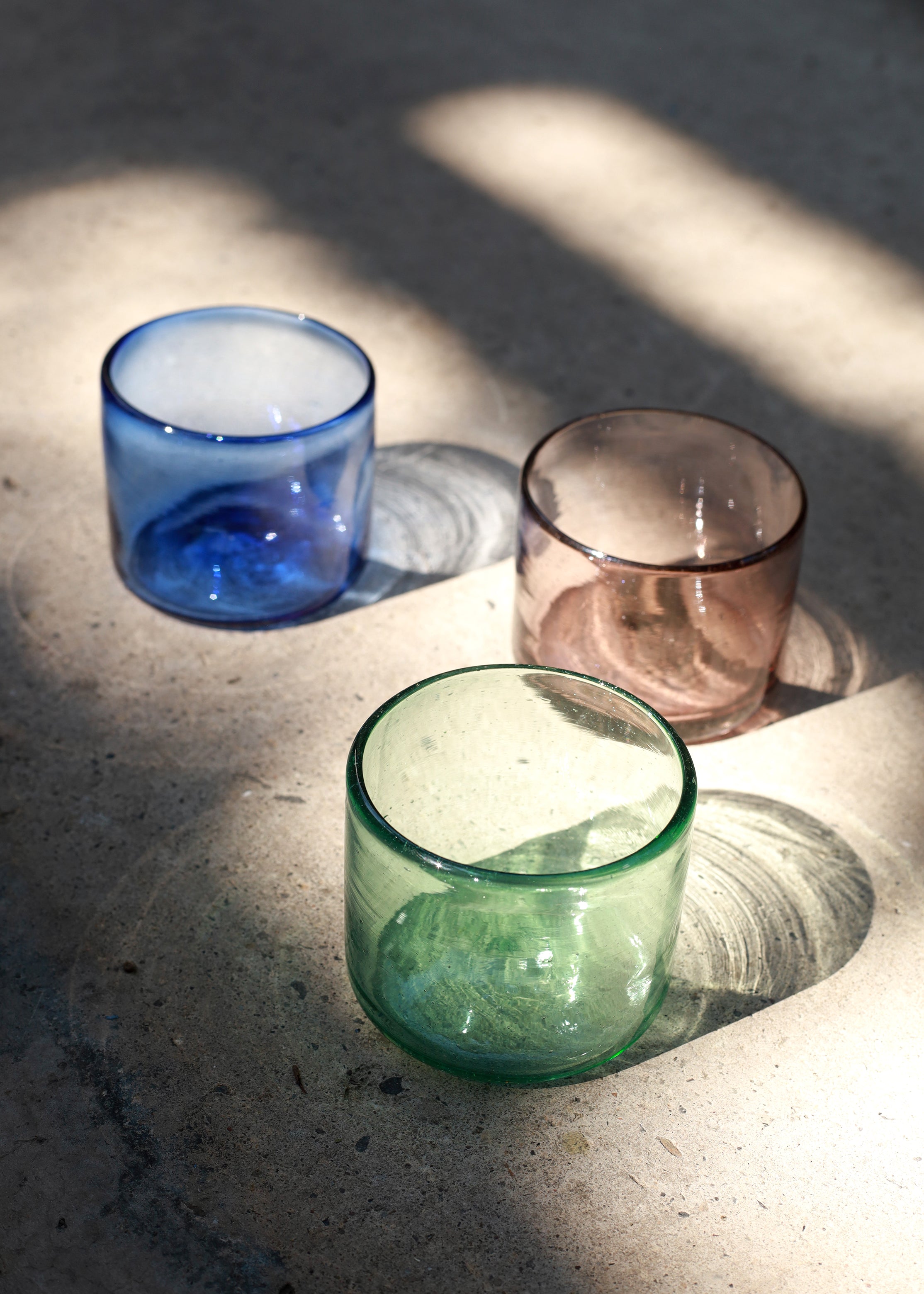 Small Glass Tumbler - 3 Colours - 6 ounces - 175 ml