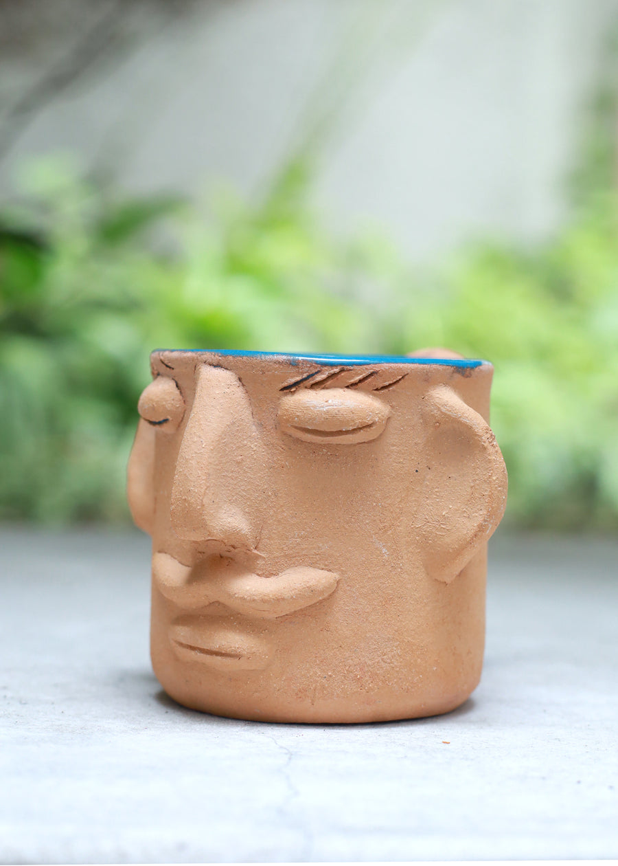 Mini Manny Mug - Blue - Made in Oaxaca