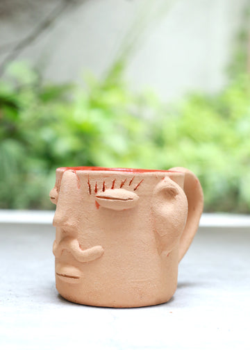 Mini Manny Mug - Orange - Made in Oaxaca