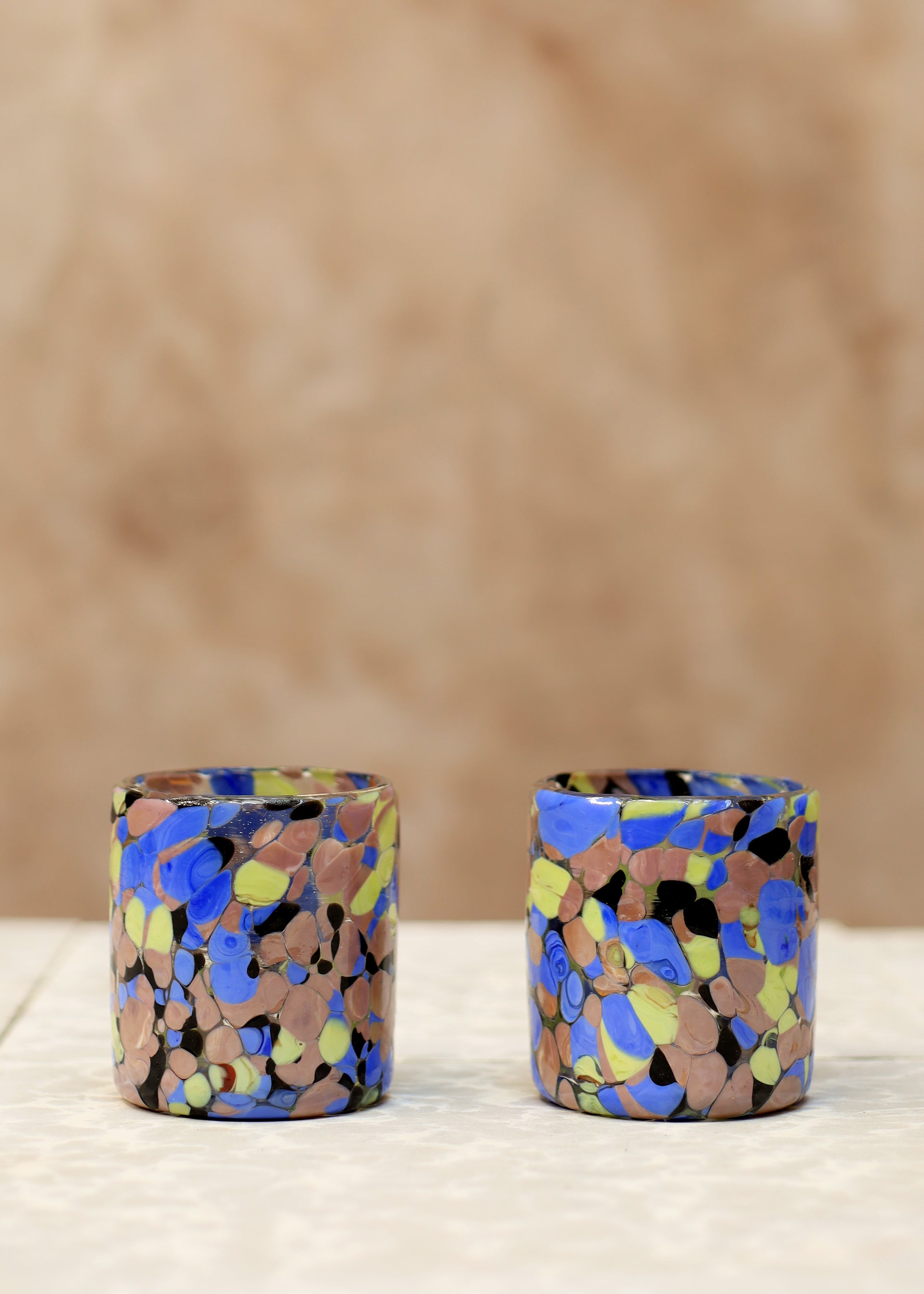 Hand Blown Glass Tumbler - Maiz - 8 oz - 250 ml