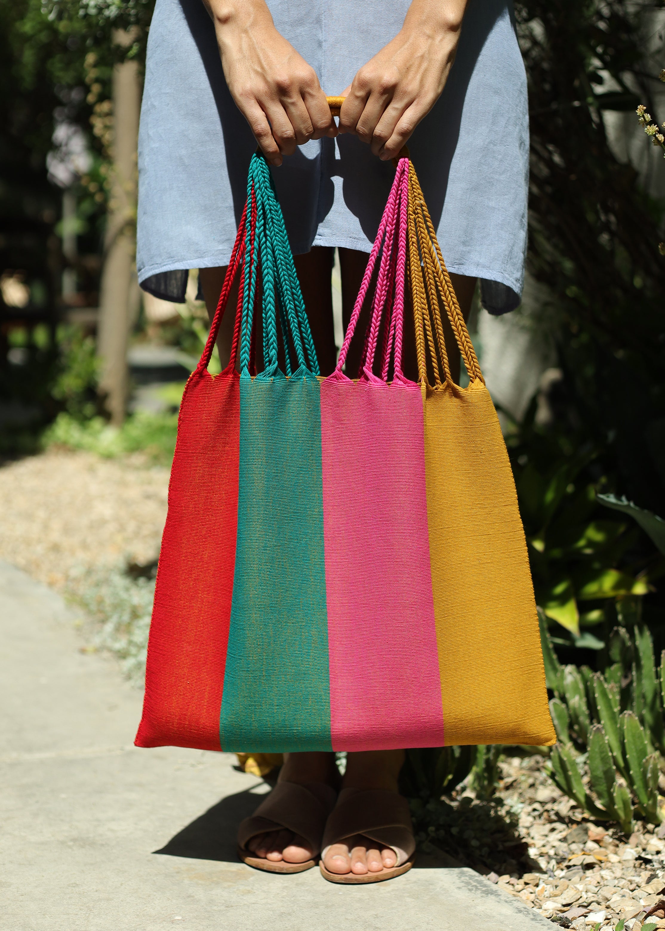 Hand Woven - Las Rayas Tote - Mar