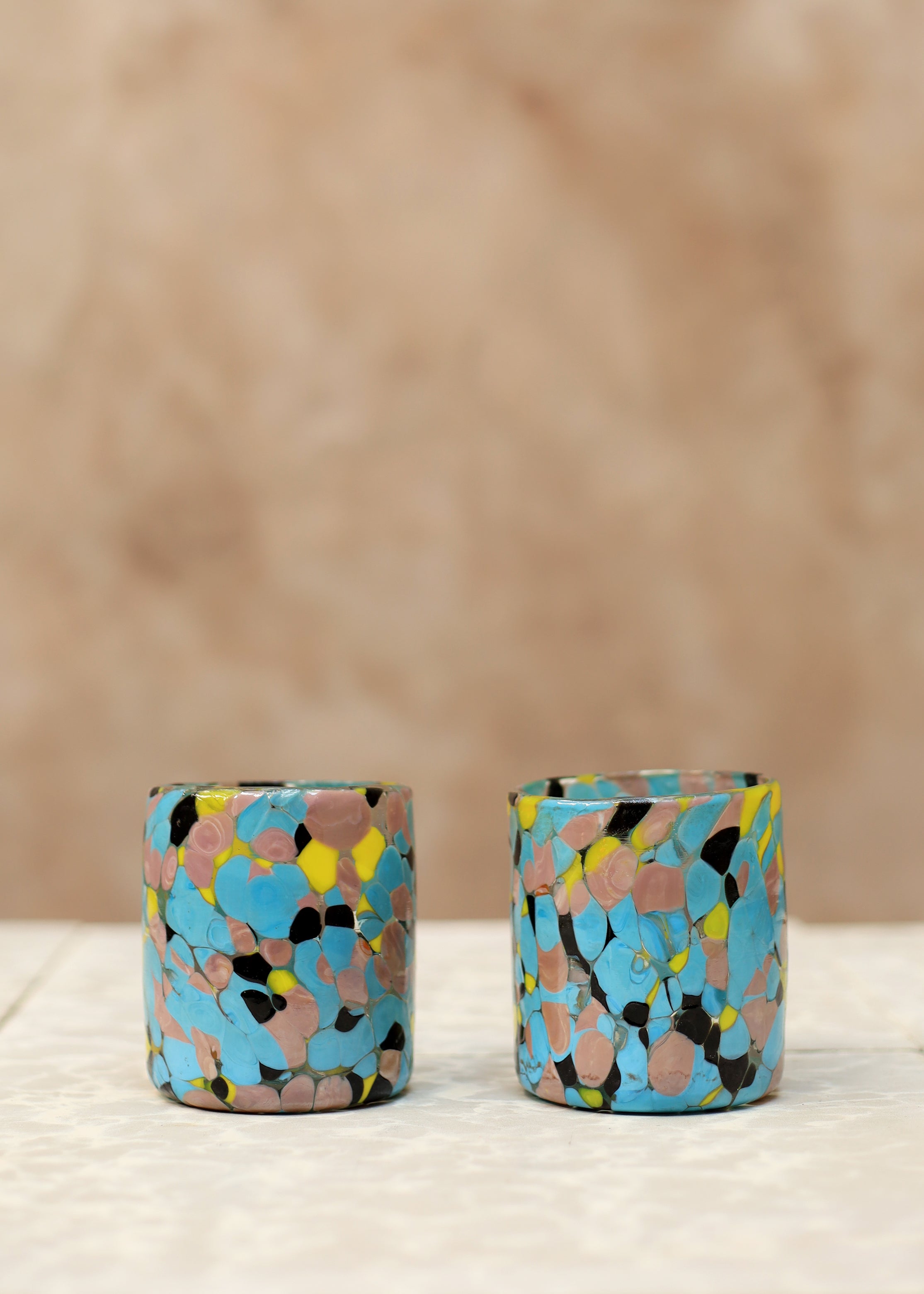 Hand Blown Glass Tumbler - Pozol - 8 oz - 250 ml