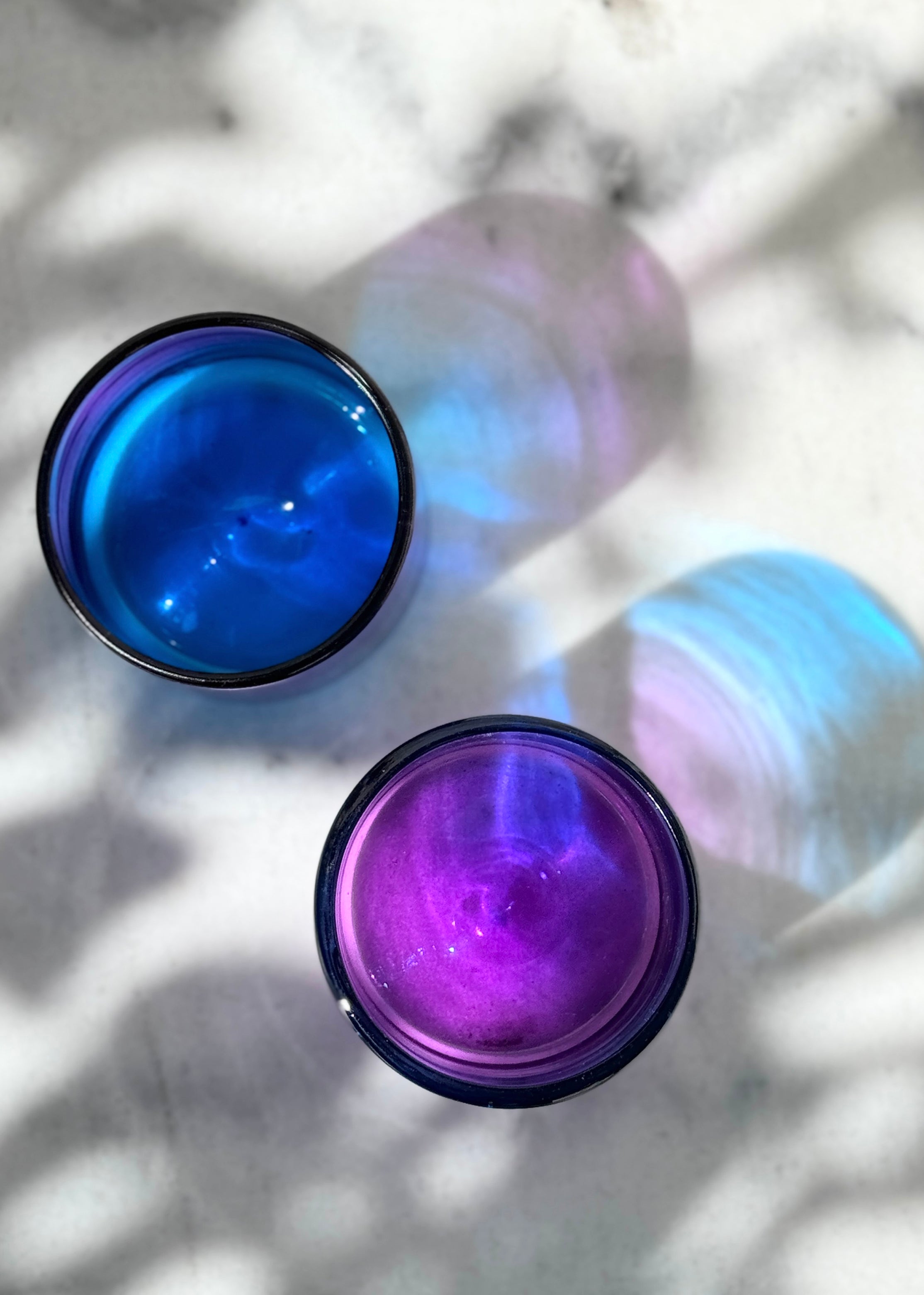 Rosazul Glass - Set of 2 - Hand Blown - 2 Sizes