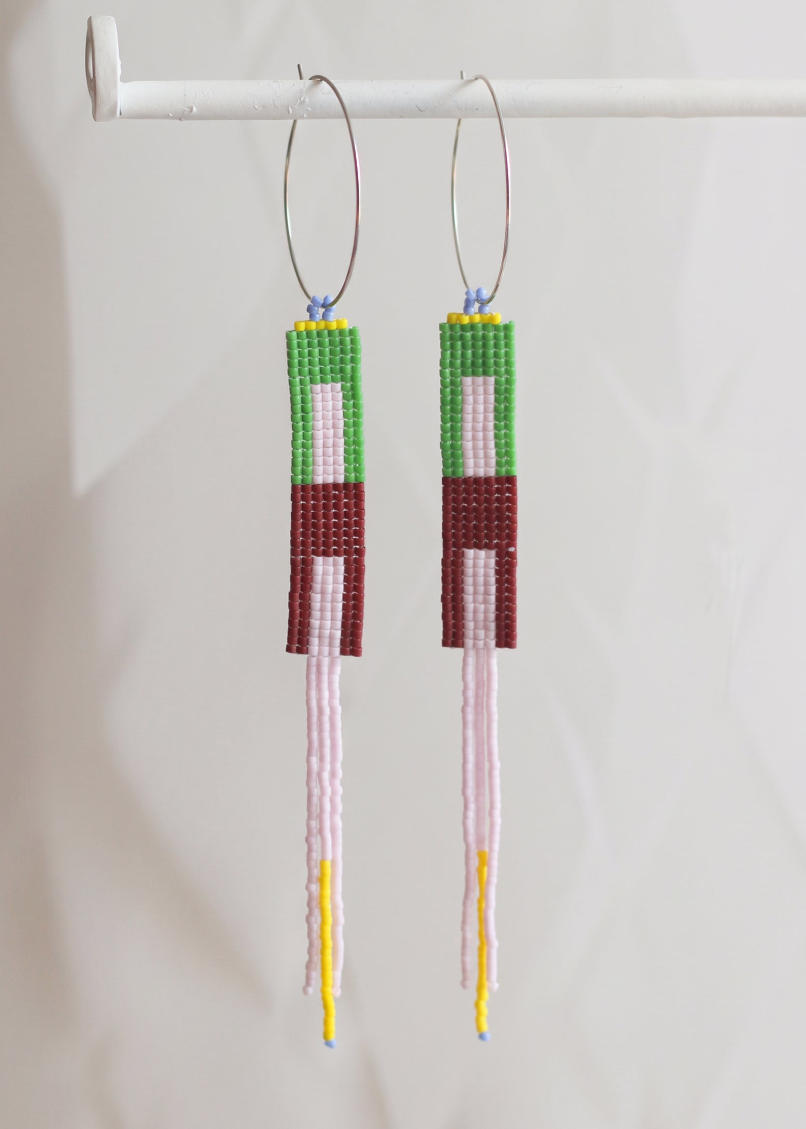 ēska askī x LUZ Collection - Native American Hand Beaded Earrings