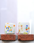 Hand Blown - Confetti Glass Tumbler - 8 ounces - 250 ml