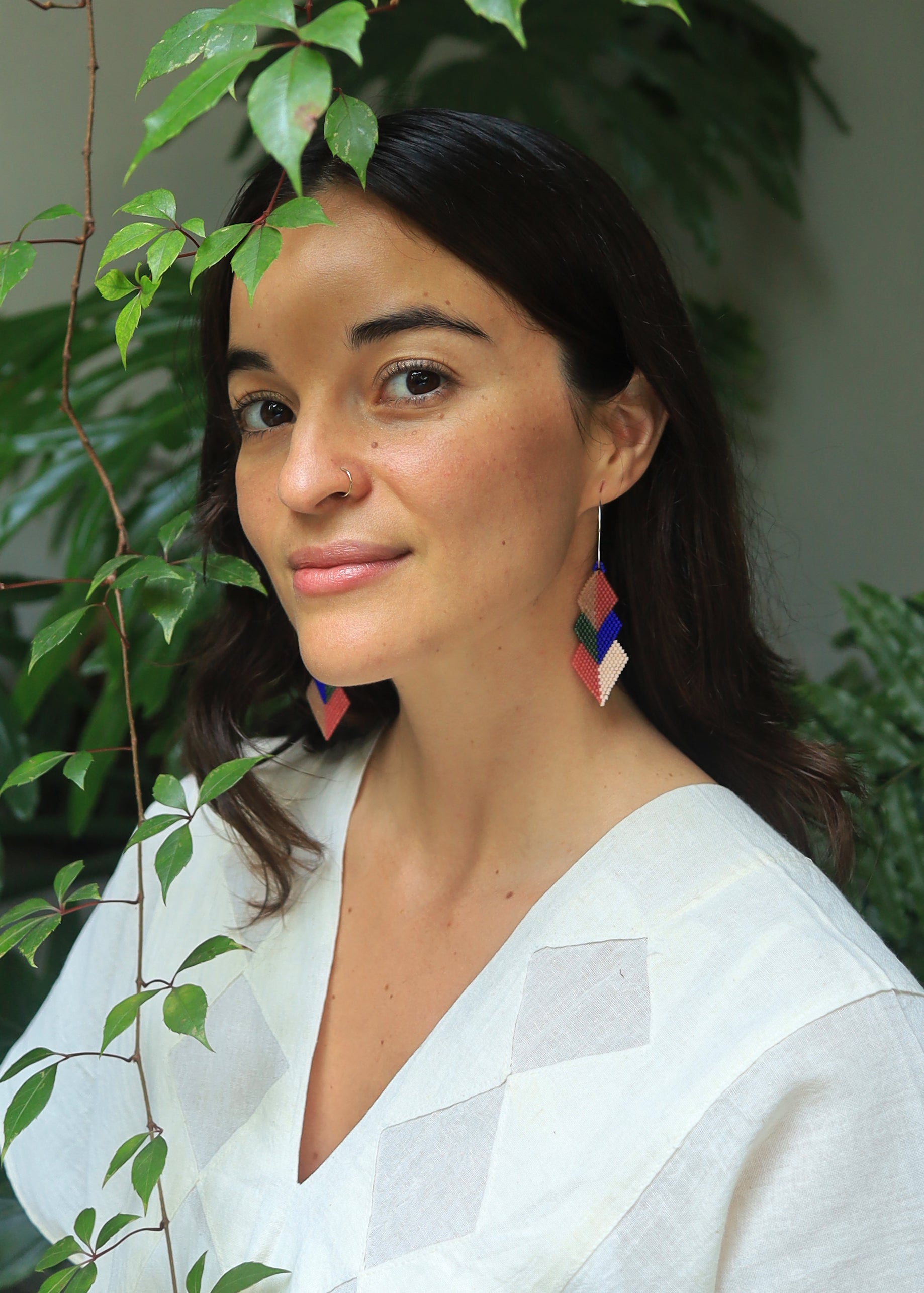 ēska askī x LUZ Collection Beaded Earrings Japanese Glass Seed Beads - Xaweri