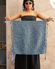 Indigenous - Maya Made - Hand Woven Cotton Scarf - Waves