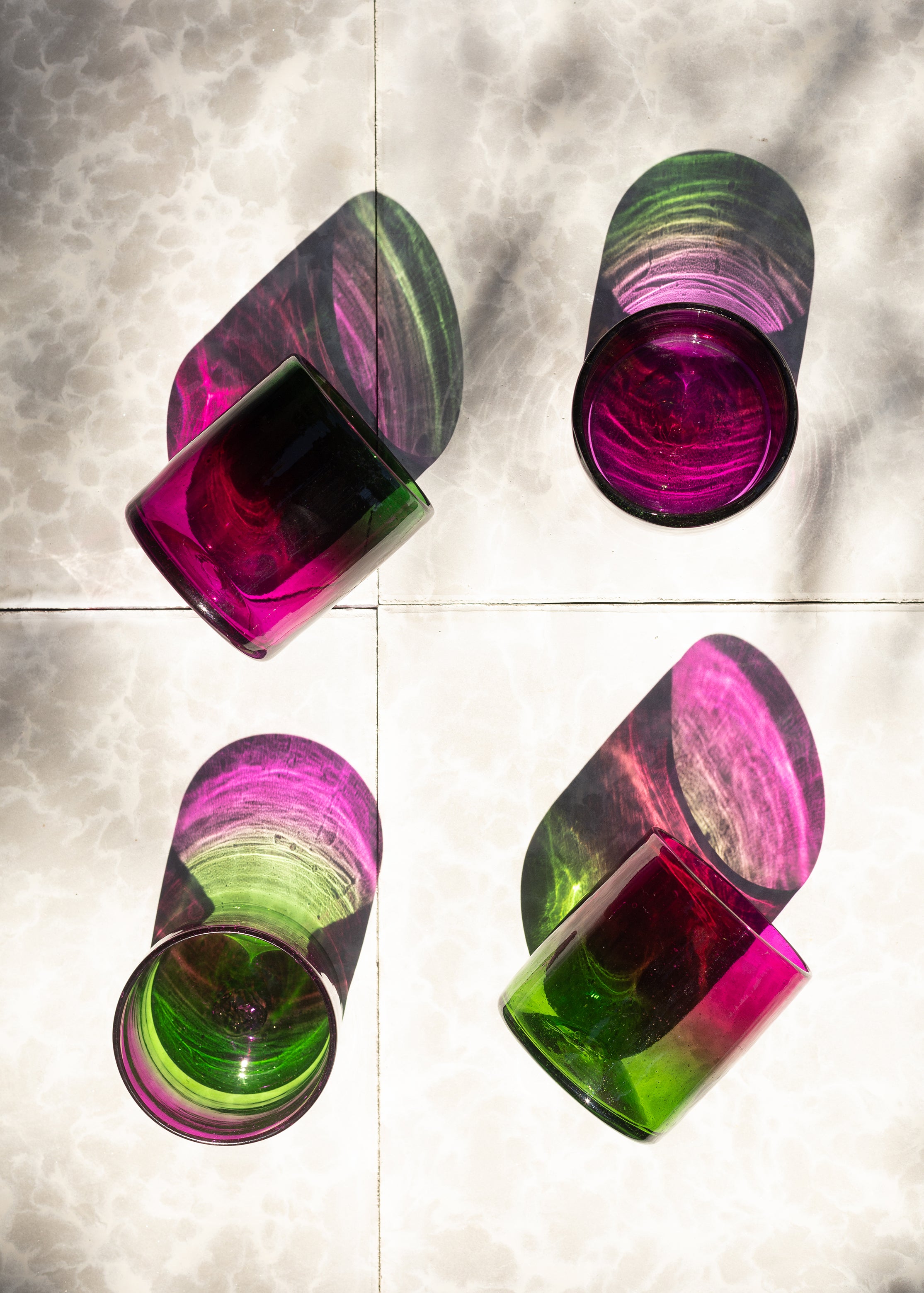 Verdefiusha Glass - Set of 2 - Hand Blown - 2 Sizes