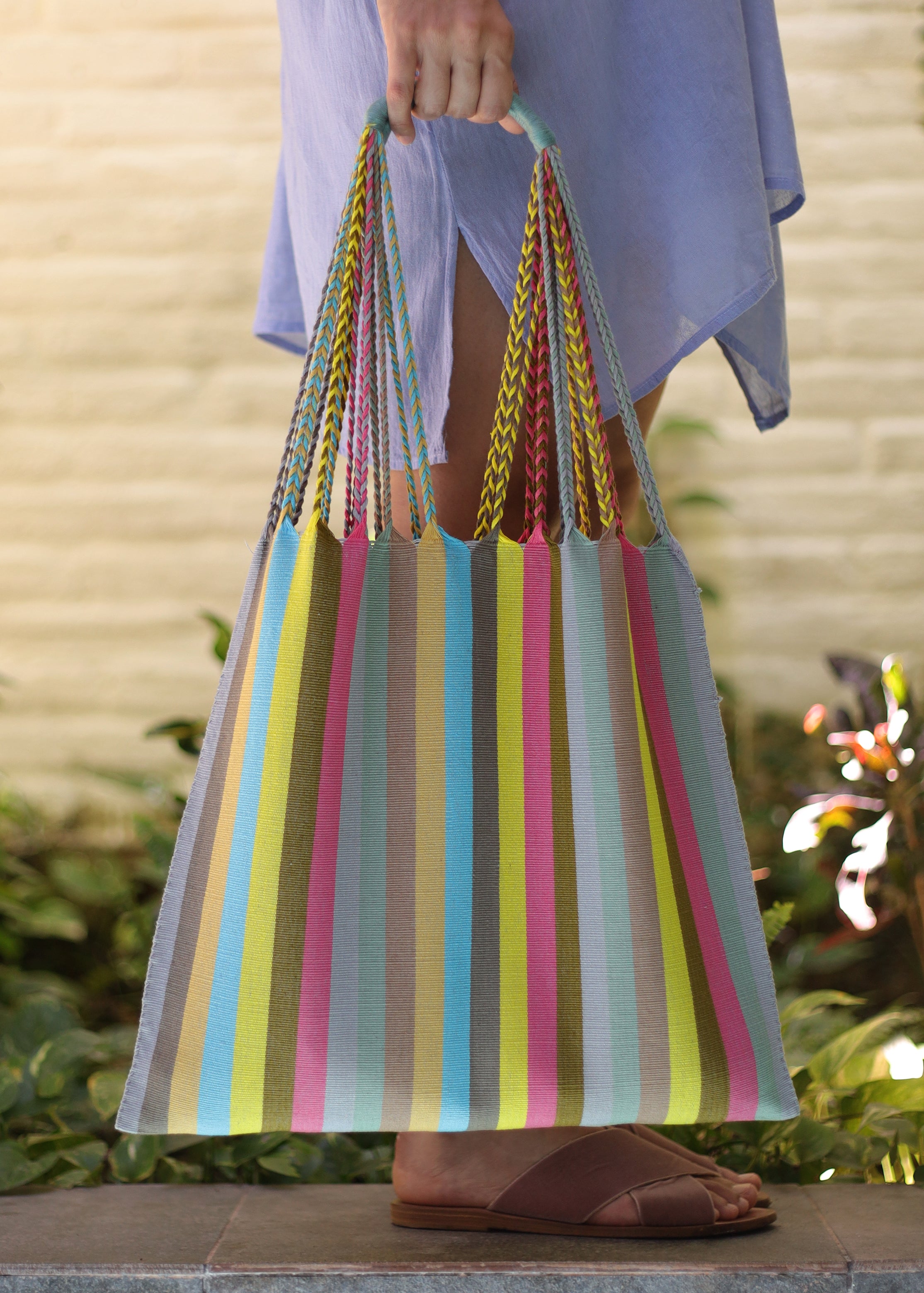 Hand Woven - Las Rayas Tote - NEW COLOUR - El Invierno