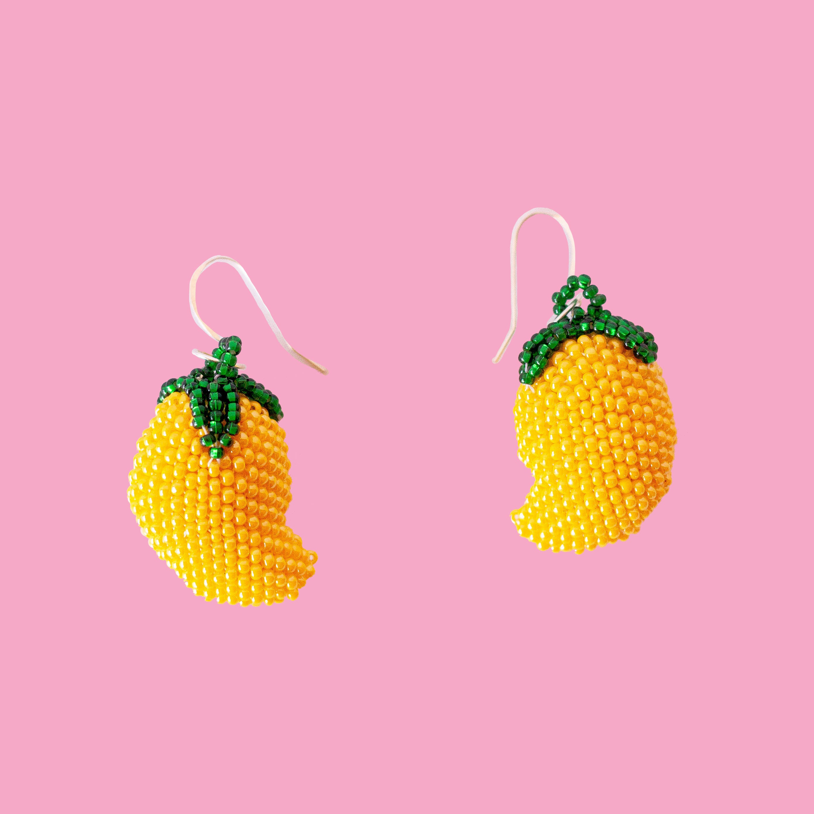 Indigenous - Maya Made - Beaded Mango Earrings