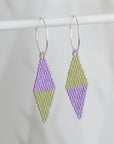 Native American - Wixárika Beaded Earrings Japanese Glass Seed Beads