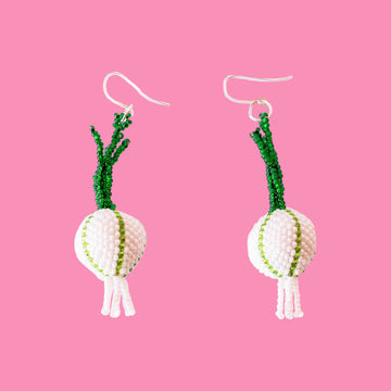 Beaded Onion Earrings