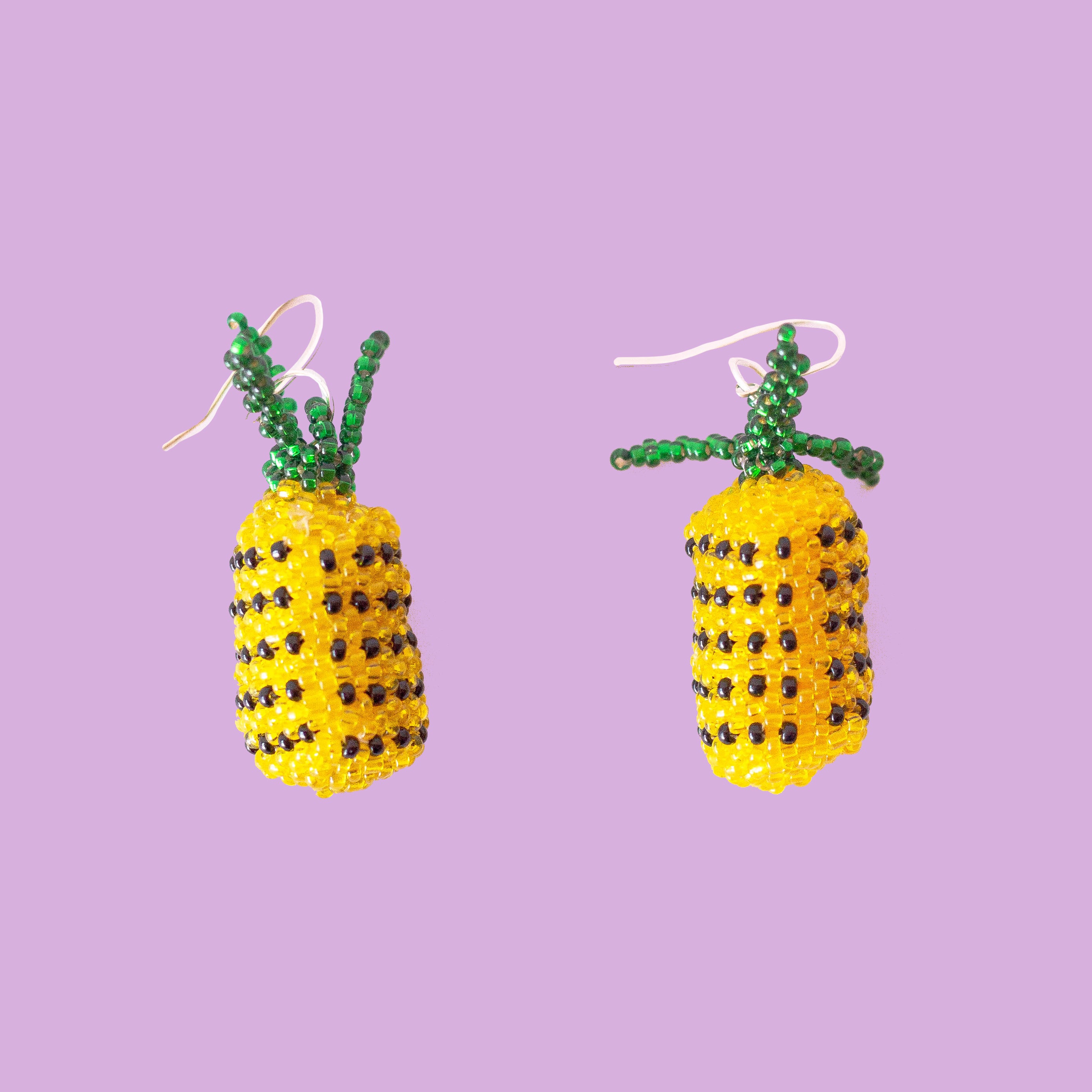 Indigenous - Maya Made - Beaded Pineapple Earrings
