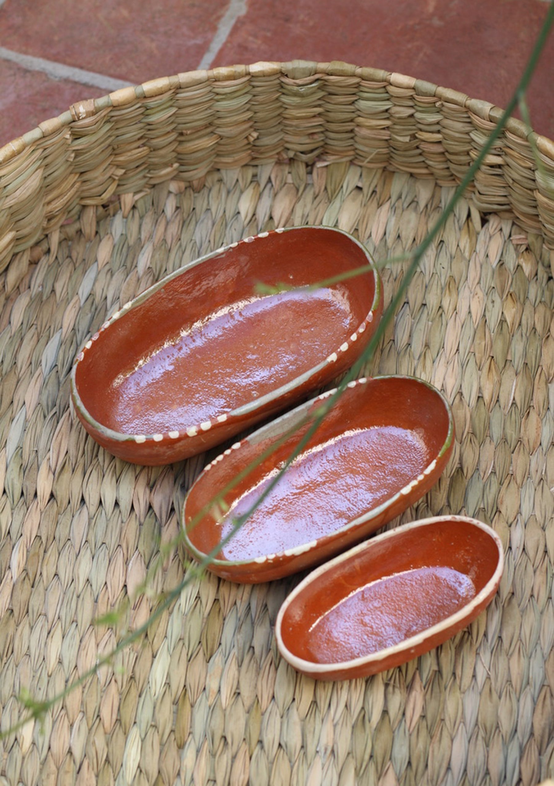 Small Oval Nesting Bowls