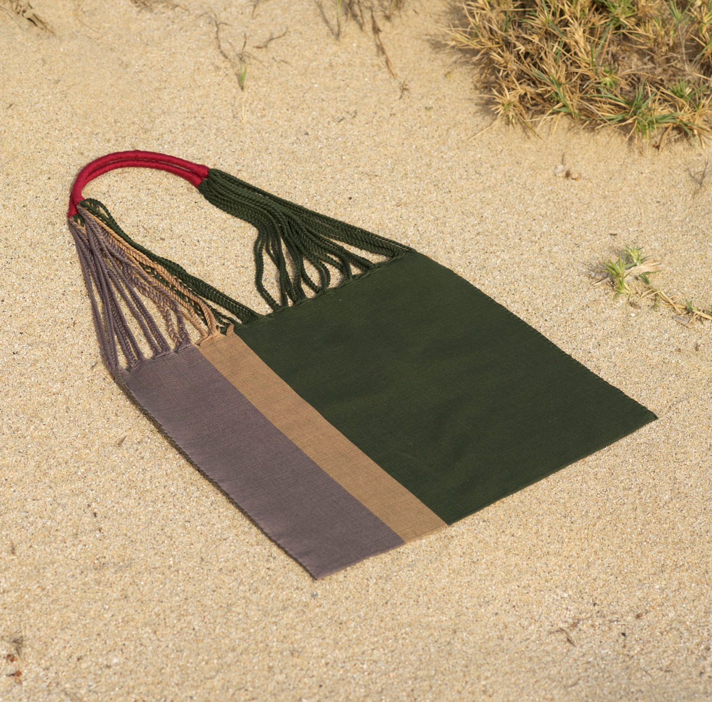 Las Rayas Tote - Verde / Heather