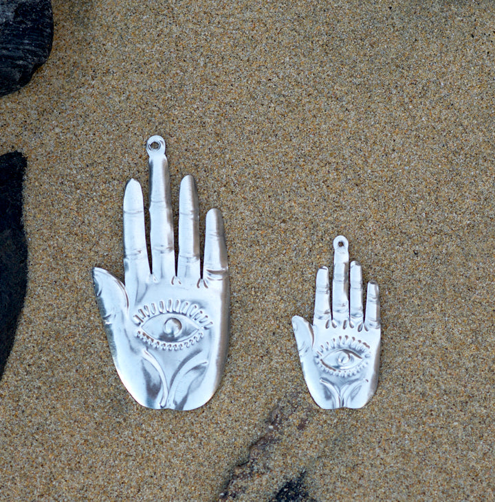 Pressed Tin Hand Ornaments