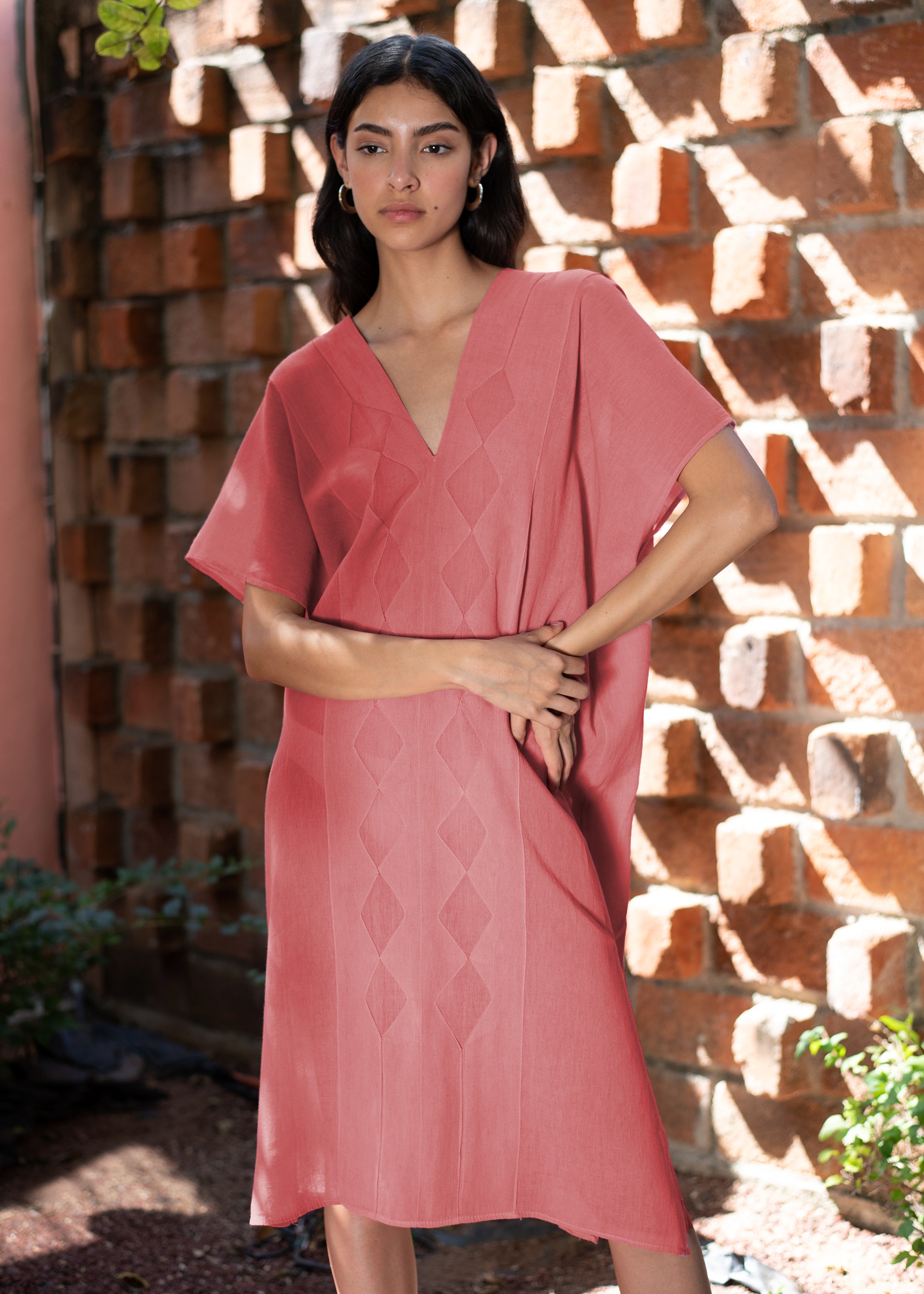 El Diamante Tunic - Long - 100% Cotton - Made in Oaxaca