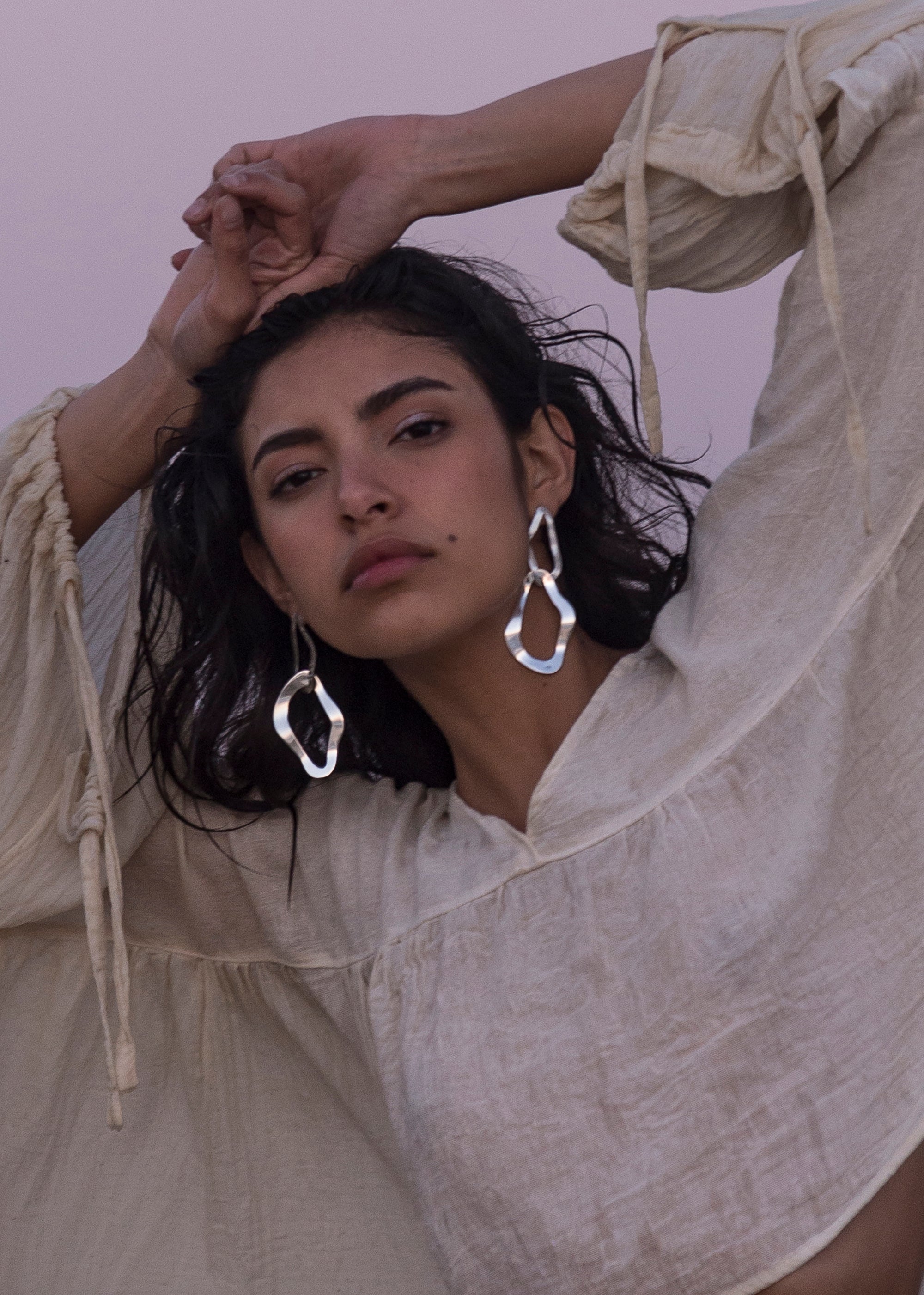 Silver Earrings - Together