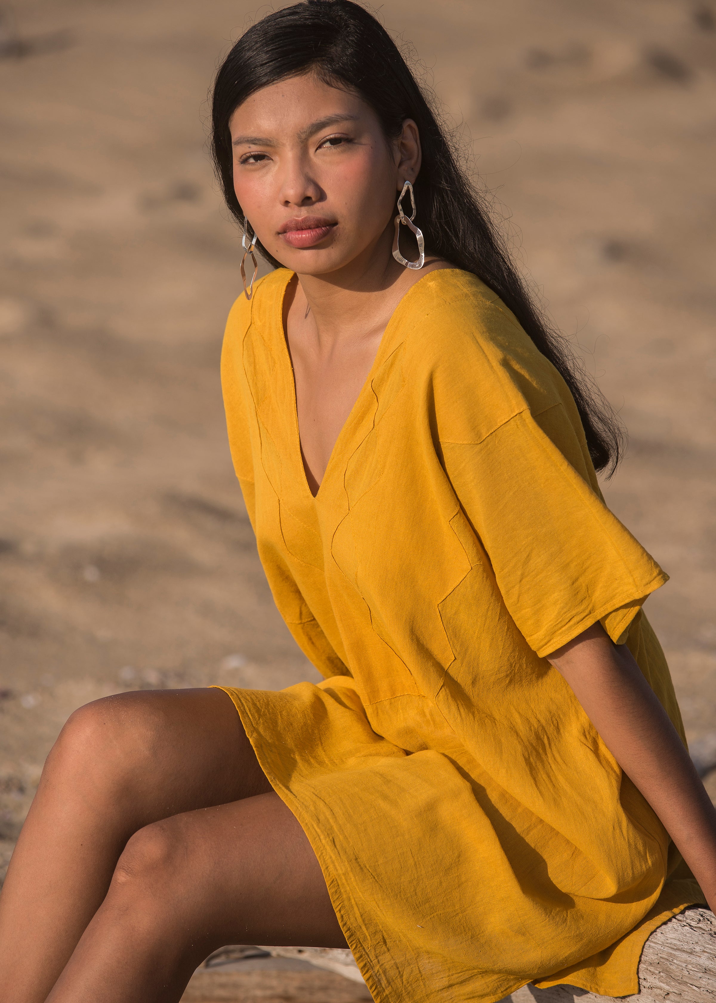 El Diamante Tunic - Short - 100% Cotton - Made in Oaxaca