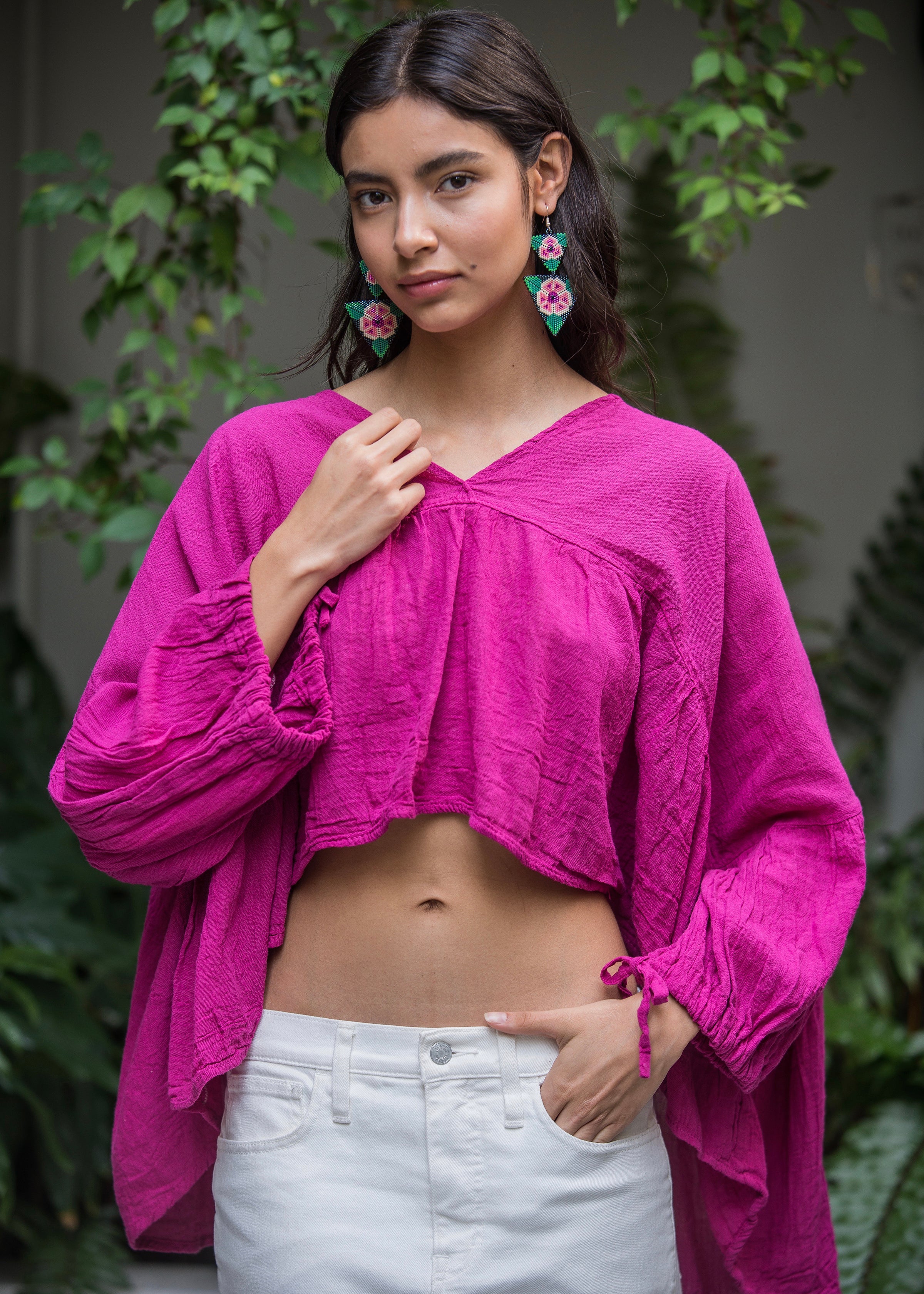 Tz'un Blouse - 100% Cotton - Made in Oaxaca - 6 Colours