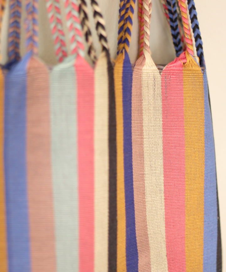 Hand Woven - Las Rayas Tote - Gruesita Beige