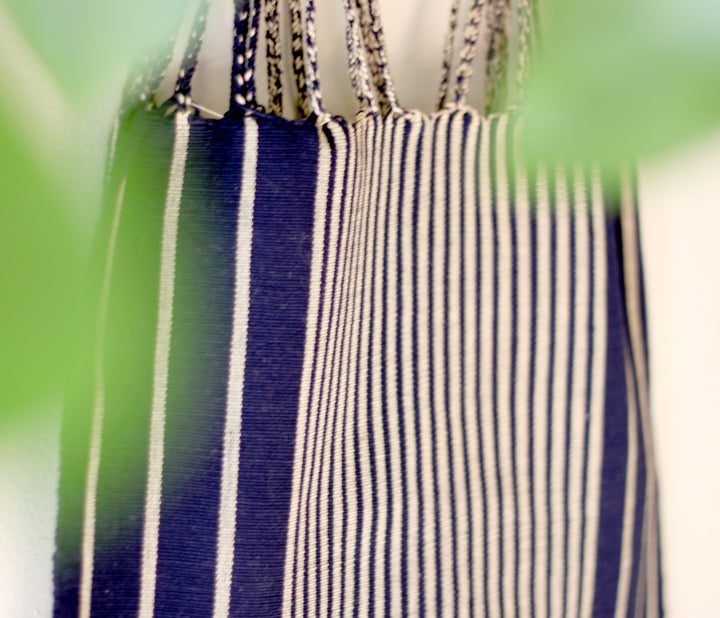 Las Rayas Tote - Navy Blue