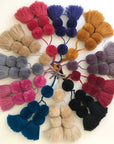 Solid Colour Pompoms - 12 Colours