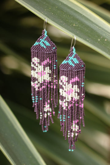 Beaded Flower Earrings