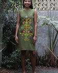 Vintage Embroidered Dress - Telas Tlaquepaque