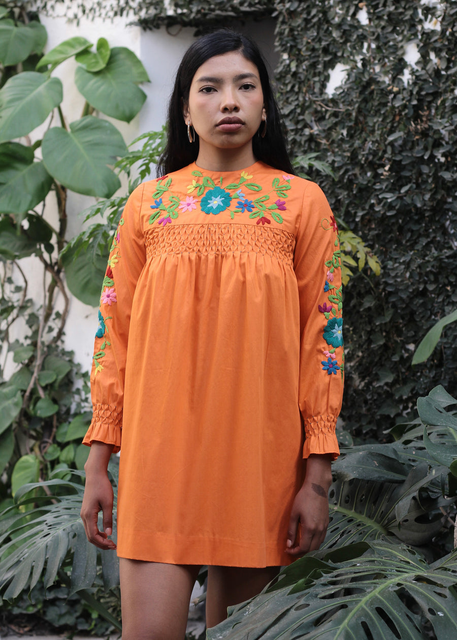 Vintage Embroidered Dress - Jacaranda