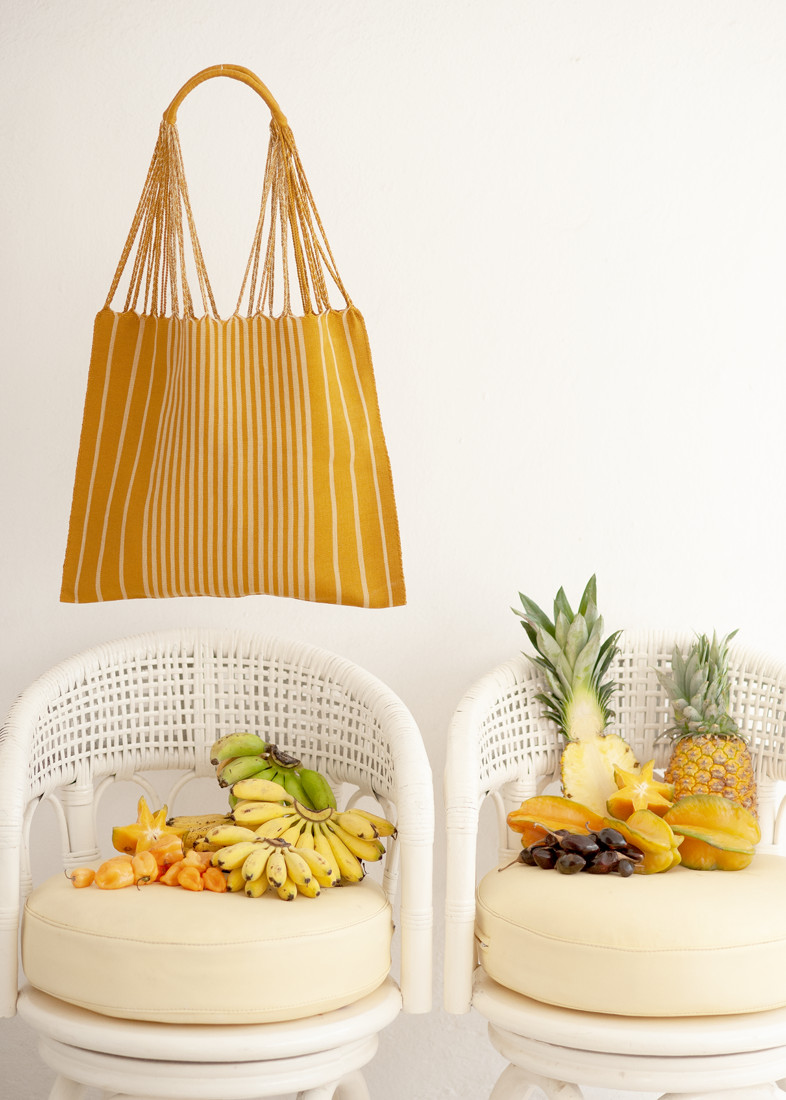 Hand Woven - Las Rayas Tote - Golden Hour