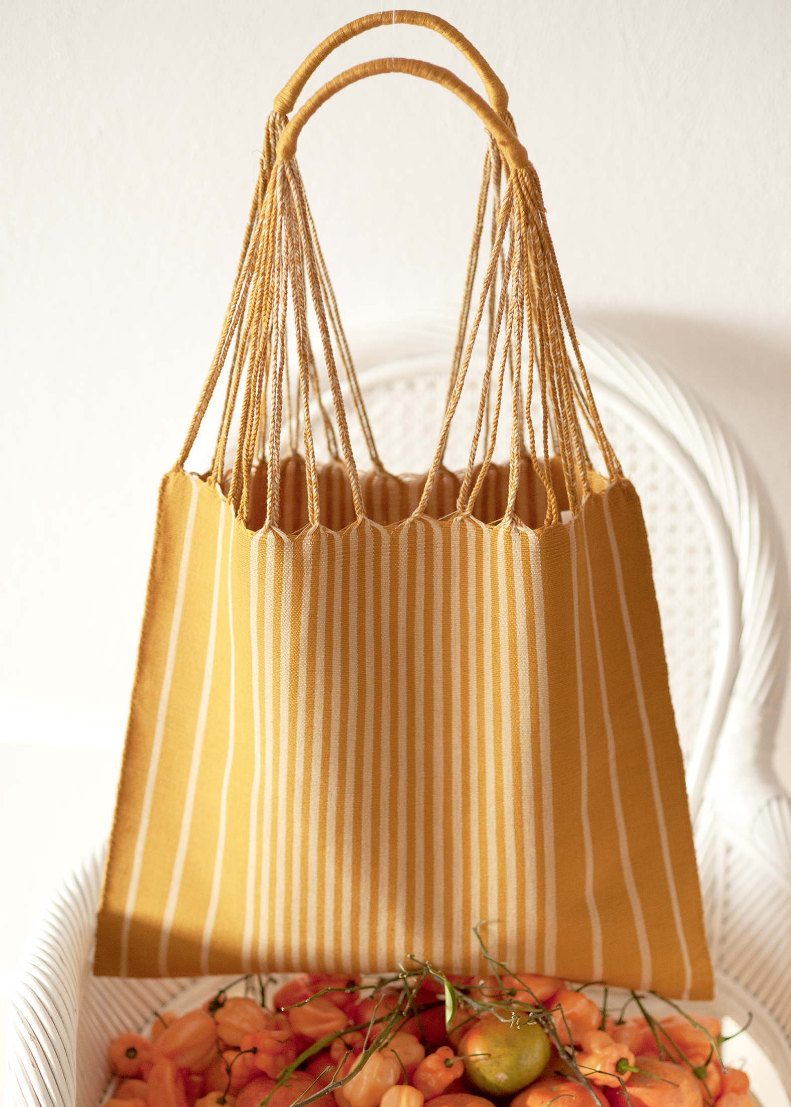 Hand Woven - Las Rayas Tote - Golden Hour