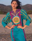 Vintage Embroidered Dress - Telas Tlaquepaque