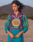 Vintage Embroidered Dress - Telas Tlaquepaque