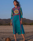 Vintage Embroidered Dress - Telas Tlaquepaque