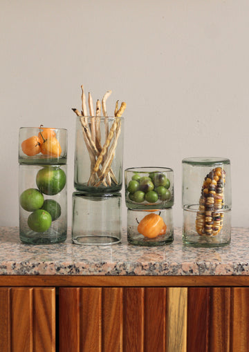 Clear Glass Tumblers - 3 sizes